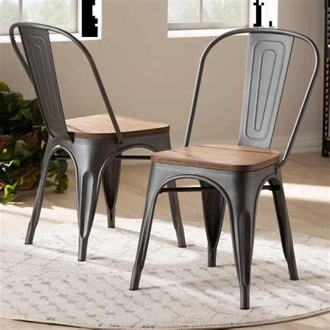 The 15 Best Gray Metal Dining Room Chairs 